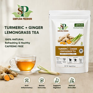 Ginger Turmeric Lemongrass tea Ginger, Turmeric & Lemongrass Tea